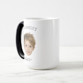 ベビー写真あなたの贈り物を作成パパMommy Grandpa モーフィングマグカップ (正面左)