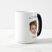 ベビー写真あなたの贈り物を作成パパMommy Grandpa モーフィングマグカップ (正面右)