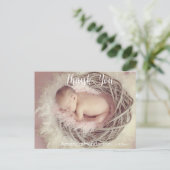 ベビー写真ありがとうお知らせポストカード ポストカード (スタンド正面)