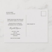 ベビー写真ありがとうお誕生日おめでとう ポストカード (裏面)