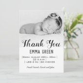 ベビー写真ありがとうお誕生日おめでとう 案内状 (スタンド正面)