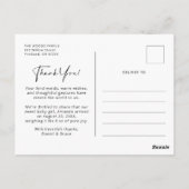 ベビー写真ありがとうお誕生発表葉書 ポストカード (裏面)