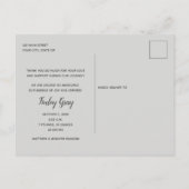 ベビー写真ありがとうスクリプト誕生発表 ポストカード (裏面)