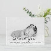 ベビー写真ありがとうスクリプト誕生発表 案内状 (スタンド正面)