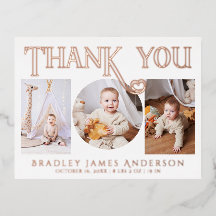 ベビー写真ありがとうモダンハート誕生