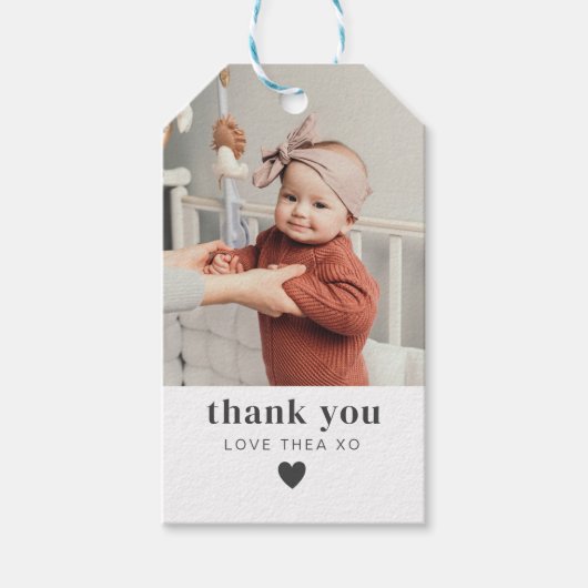 ベビー写真ありがとう ギフトタグ (正面)