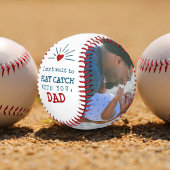 ベビー写真からパパのための最初の誕生日 野球ボール