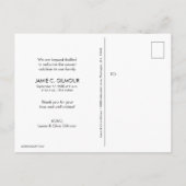 ベビー写真が届いた誕生発表 案内ポストカード (裏面)