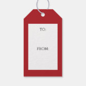 ベビー写真と誕生日かわいい男のストライプの子 ギフトタグ (裏面)