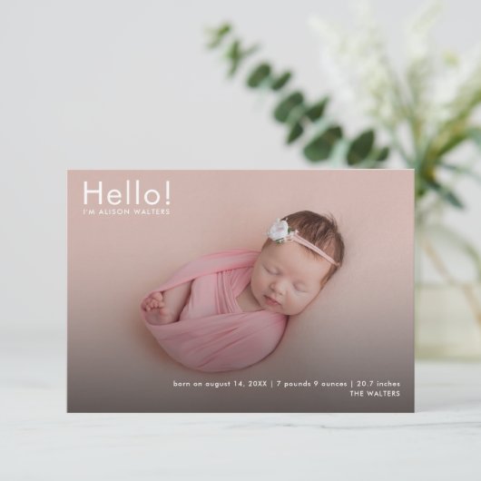 ベビー写真の名前と統計の発表 (スタンド正面)