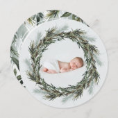 ベビー写真の外の冷たい写真 案内状 (正面/裏面)