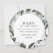 ベビー写真の外の冷たい写真 案内状 (裏面)