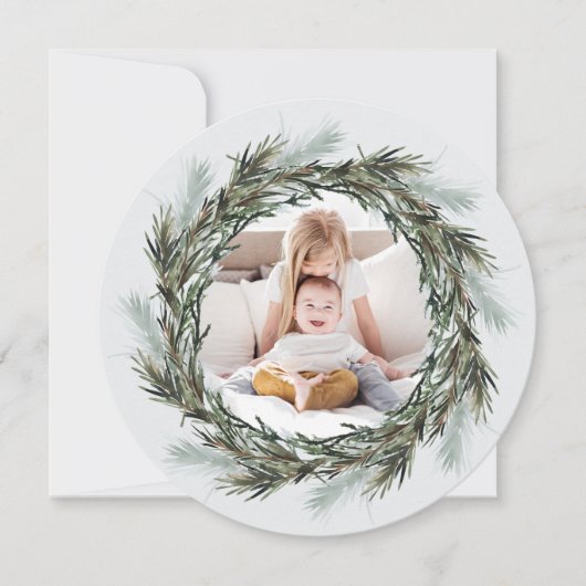 ベビー写真の外の冷たい写真 案内状 (正面)