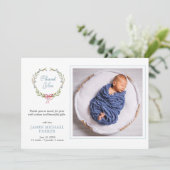 ベビー写真の緑ありがとう 案内状 (スタンド正面)