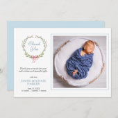 ベビー写真の緑ありがとう 案内状 (正面/裏面)