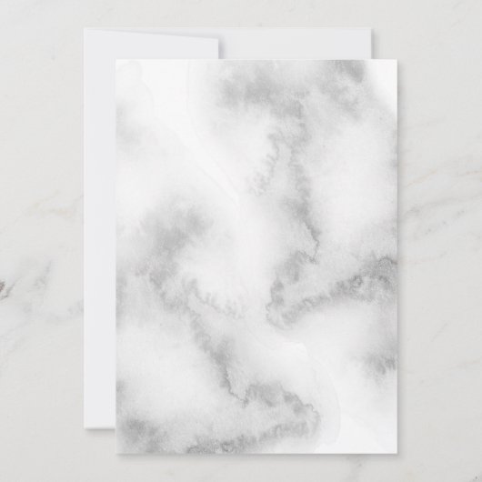 ベビー写真の誕生発表ピンクのフローラ 招待状 (裏面)