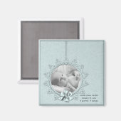 ベビー写真の誕生発表磁石 マグネット (正面/裏面)