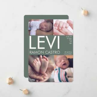 ベビー写真アナウンス 案内状