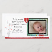 ベビー写真カード 案内状 (正面/裏面)