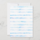 ベビー写真キリスト教バプテスマ宗教イベント 招待状 (裏面)