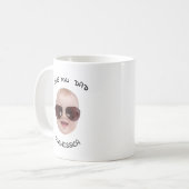 ベビー写真クリスマス父の日、母の日の贈り物 コーヒーマグカップ (正面左)