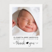 ベビー写真サンキュー誕生 案内ポストカード (正面)