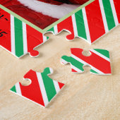 ベビー写真ジグソークリスマスキャンディーケーンフレーム ジグソーパズル (側面)