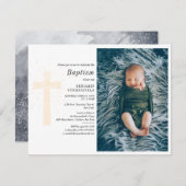 ベビー写真バプテスマ宗教儀式カスタム 招待状 (正面/裏面)