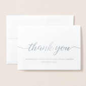 ベビー写真バプテスマ感謝していスユーエレガント書道 箔カード (封筒付き正面)