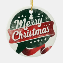 ベビー写真メリークリスマス セラミックオーナメント