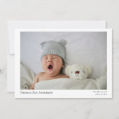 ベビー写真モダン書生誕発表 シーズンカード (正面)