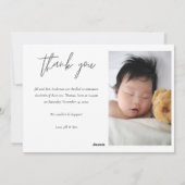 ベビー写真モダン書生誕発表 シーズンカード (裏面)