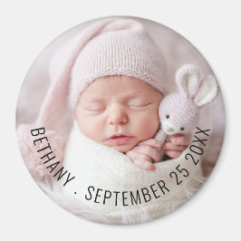 ベビー写真名生年月日 マグネット