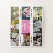 ベビー写真来名の妊娠発表 ジグソーパズル (縦)