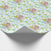 ベビー写真水彩可愛い ラッピングペーパー (角)