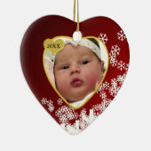 ベビー写真記念クリスマスオーナメント セラミックオーナメント (右)