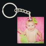 ベビー写真記念 キーホルダー<br><div class="desc">ベビー写真keepsake- place holder photoを自分の子供の写真に変更。</div>