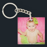 ベビー写真記念 キーホルダー<br><div class="desc">ベビー写真keepsake- place holder photoを自分の子供の写真に変更。</div>