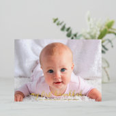 ベビー写真1stハヌカー星デビッ実在ド金ゴールド 箔シーズンカード (立ち正面)