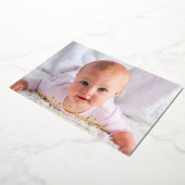 ベビー写真1stハヌカー星デビッ実在ド金ゴールド 箔シーズンカード (回転した状態)