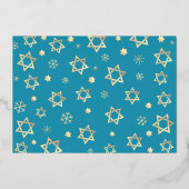 ベビー写真1stハヌカー星デビッ実在ド金ゴールド 箔シーズンカード (裏面)