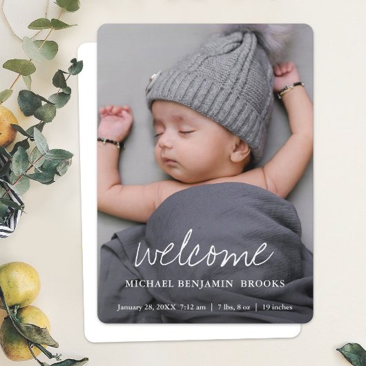 ベビー写真 案内状