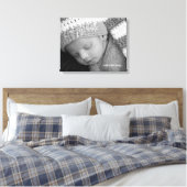 ベビー写真Your First Breath キャンバスプリント (インサイチュ (寝室))