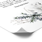 ベビー冬おむつラッフルの外は寒い ポスター (角)