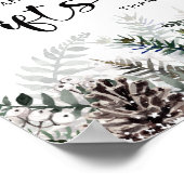 ベビー冬のカードやプレゼントの外は寒い ポスター (角)