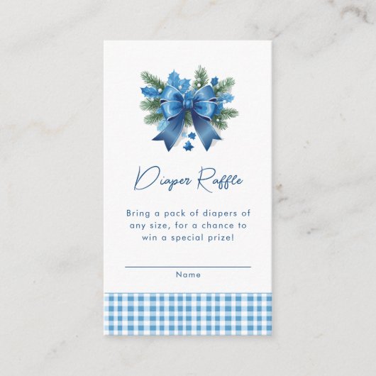 ベビー冬のベビーシャワーエンクロージャー外は寒い エンクロージャーカード (正面)