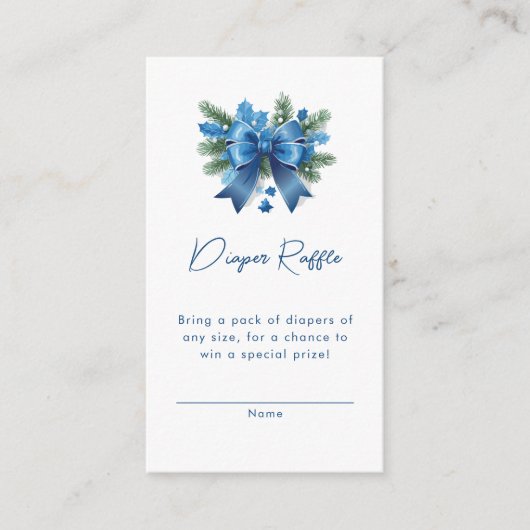 ベビー冬のベビーシャワーエンクロージャー外は寒い エンクロージャーカード (正面)