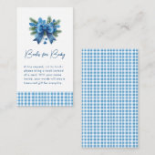 ベビー冬のベビーシャワー外は寒い エンクロージャーカード (正面/裏面)