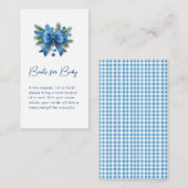 ベビー冬のベビーシャワー外は寒い エンクロージャーカード (正面/裏面)