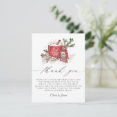 ベビー冬のベビーシャワー外は寒い サンキューカード (スタンド正面)